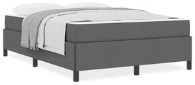 Cama Box Cinza escuro, Preto 140 x 190 cm