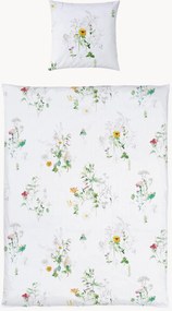 Conjunto de roupa de cama em cetim de algodão Nature Stripe