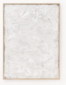 Impressão em tela pintada à mão com moldura de madeira Simple Living