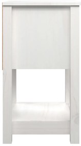 Mesas de cabeceira 2 pcs 40x35x61,5 cm pinho maciço branco