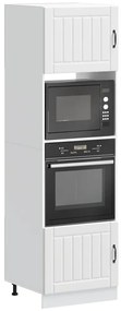Armários forno 2 pcs Kalmar derivados de madeira branco