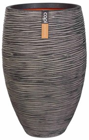 424251 Capi Vaso Nature Rib elegante Deluxe 40x60 cm antracite KOFZ1131