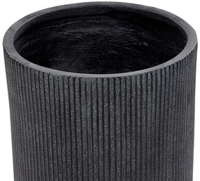 Vaso para plantas preto ⌀ 37 cm EANTIO Beliani