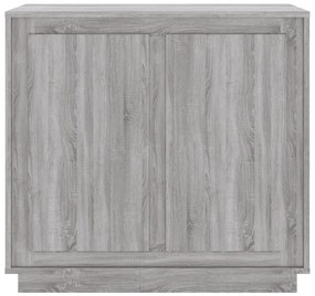 Aparador 80x34x75 cm derivados de madeira cinzento sonoma