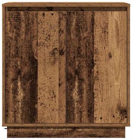 Buffet vidaXL com LED em Madeira Velha 71x34,5x75 cm