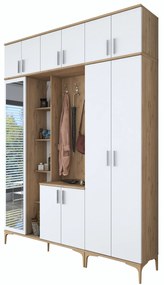 Hall Stand EA128 – Nogueira Branca – 180x240x37,5 cm