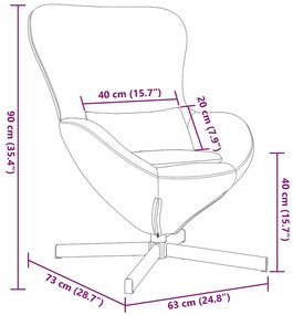 Cadeira Ovo vidaXL Cinza Claro em Tecido de Lã Curly