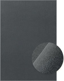 Tapete para sala de estar 140 x 200 cm cinza antracite