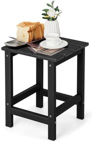 Mesa lateral elegante com material resistente às intempéries para pátio/varanda/jardim - cinza