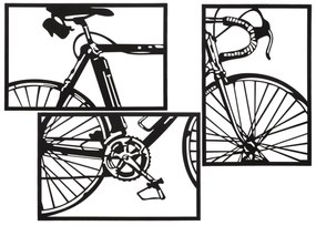 CONJUNTO DE PAINEL DE PAREDE BICICLETA 3 PCS 40X1,3X60 CM (ÚNICO PCS)
