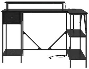 Mesa Carvalho preto 120 x 79 x 86.5 cm Madeira processada