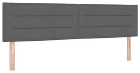 Cabeceira vidaXL Design Linhas Cinza Escuro 180 cm Tecido