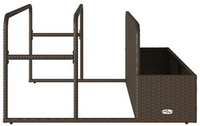 Armazenamento de bóias junto à piscina 110x100x57 cm vime PE