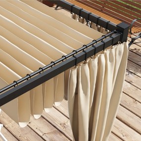 Pérgola de Jardim 3x3 m Pérgola para Exterior com Teto e Paredes Later