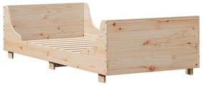 Cama sem colchão 90x190 cm madeira de pinho maciça
