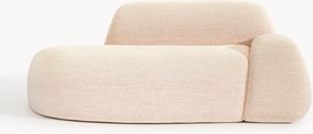Chaise longue em bouclé Wolke (2 lugares)