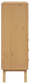 Armário alto OLDEN 85x43x125 cm pinho maciço branco/castanho