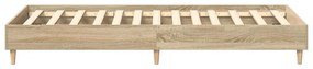 Estrutura cama s/ colchão 90x190 cm carvalho sonoma