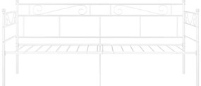 Sofá-cama 90x200 cm metal branco