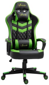 Vinsetto Cadeira Gaming Cadeira de Escritório Ergonómica com Altura Re