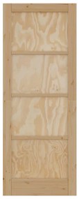 Porta Interior "ORKDAL" 78x202x4 cm Madeira Sólida de Pinho