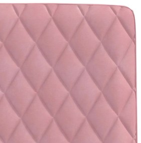 Cadeiras de jantar 6 pcs veludo rosa