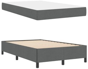 Cama Box Cinza escuro, Preto 120 x 190 cm