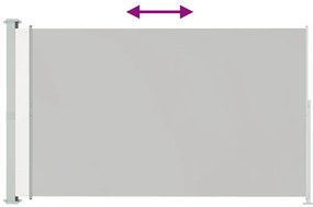 Toldo lateral retrátil para pátio 180x300 cm creme