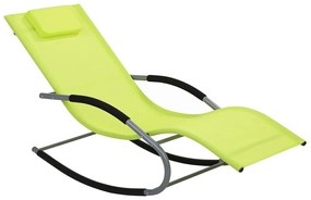 Cadeira de baloiço para jardim em verde limão CARANO Beliani