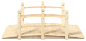 Ponte de jardim com corrimões 150x67x56 cm abeto maciço
