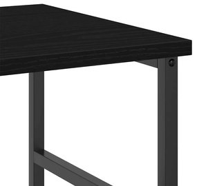 Estante vidaXL Carvalho Preto 50x33x82 cm Madeira Engineered e Aço