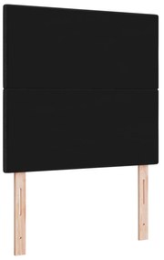 Cabeceira vidaXL Botões Estofada Preta 100 cm Tecido