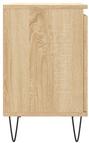 Mesas cabeceira 2pcs derivados de madeira carvalho sonoma