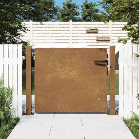 Portão de jardim 105x105 cm aço corten