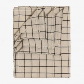 Toalha De Mesa De 140x240 Cm Em Algodão Bitow Crema Linho - Sklum