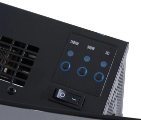 HomCom® Lareira Eléctrica tipo Aquecedor de parede 900W/1800W – 65x11.4x52cm