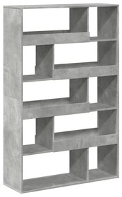 Estante 100x33x156,5 cm derivados de madeira cinzento cimento