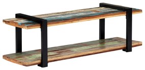 Móvel de TV 130x40x40 cm madeira recuperada maciça