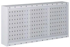 Armário ferramentas parede industrial metal cinzento e preto