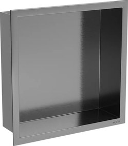 Mexen X-Wall-R prateleira embutida com flange 30 x 30 cm, cinza metal escovado - 19E0303010