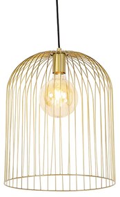 Candeeiro de suspensão design dourado - Wire Knock