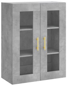 Móveis de parede 2 pcs derivados de madeira cinzento cimento