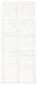 Porta de celeiro 90x1,8x214 cm madeira de pinho maciça branco