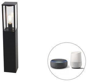 LED Candeeiro de pé exterior inteligente preto 80 cm com Wi-Fi ST64 - Charlois Industrial,Design