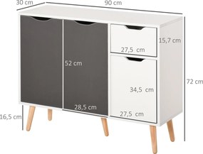 Armário Moderno – Modelo Grenoble – 90x30x72 – Armazenamento Vertical