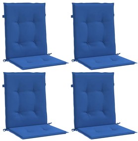 Almofadões lombares p/ cadeiras de jardim 4pcs oxford azul real