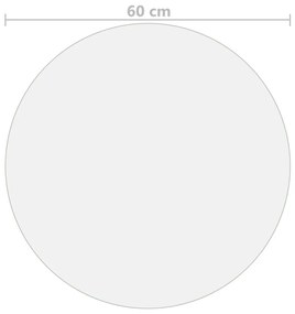 Protetor de mesa Ø 60 cm 2 mm PVC mate