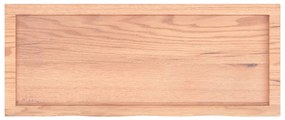 Prateleira de parede 100x40x(2-6) cm carvalho tratado castanho