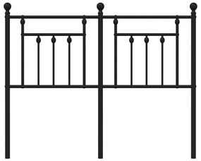 Cabeceira de cama 120 cm metal preto