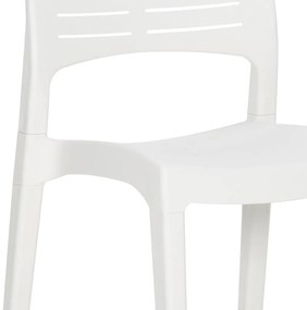 Cadeiras de jardim 2 pcs polipropileno branco
